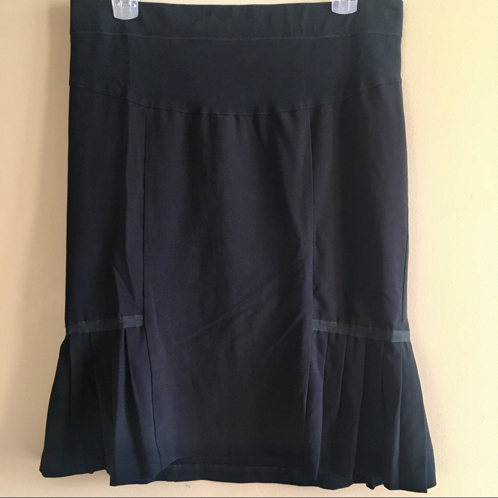 Motherhood Maternity Black Pleated Pencil Skirt L - Picture 2 of 7